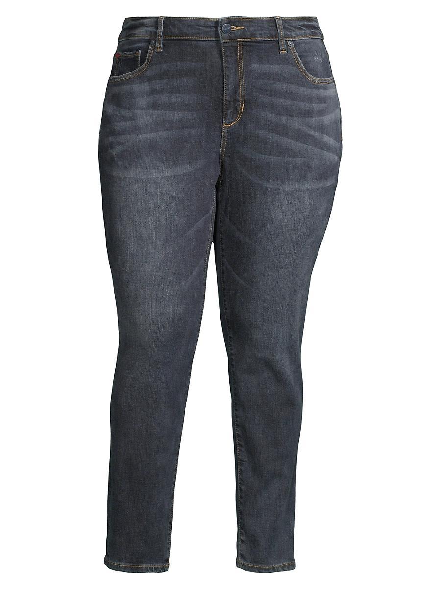 Womens High-Rise Ankle-Crop Jeans Product Image
