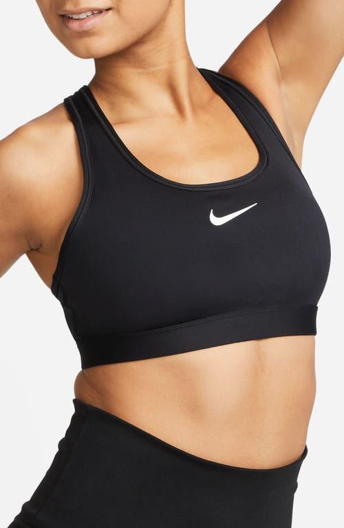 Nike Women's Swoosh Medium Support Sports Bra in White/White Size 2XL 100% Polyester/Spandex Product Image
