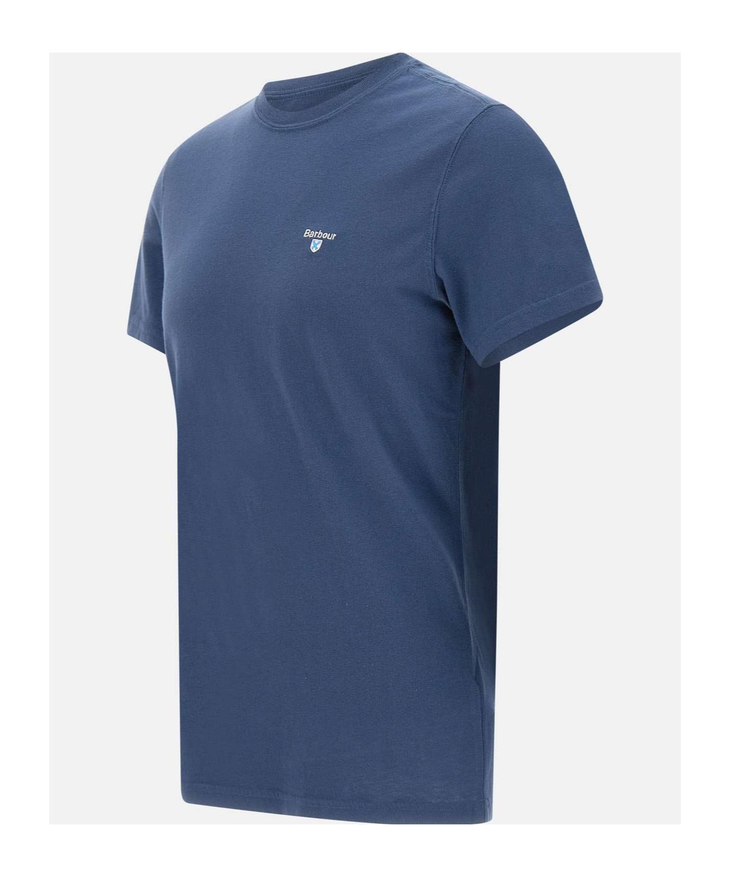 BARBOUR Short-sleeved T-shirt In Blue Product Image