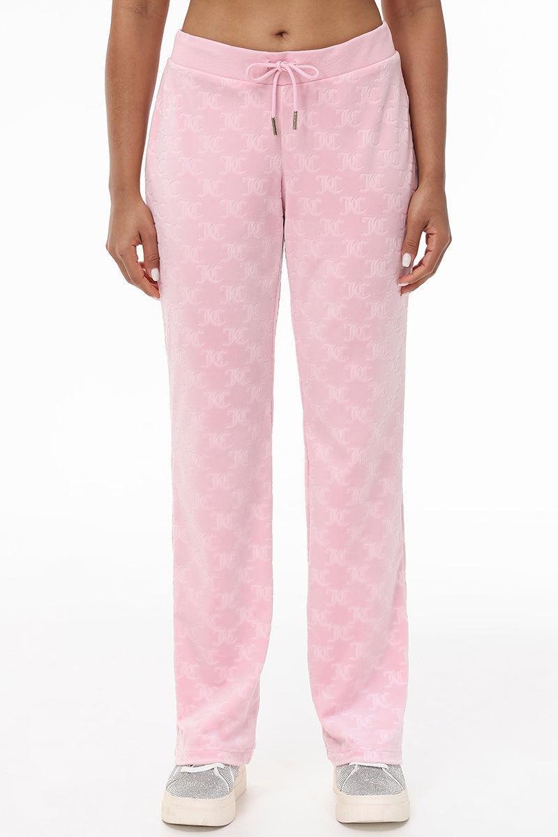 Embossed Velour Track Pant Product Image