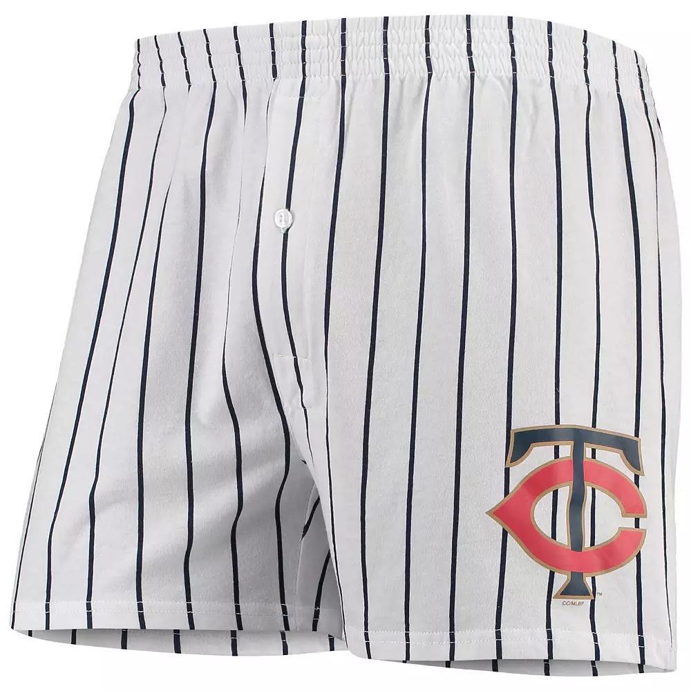 Men's Concepts Sport White Minnesota Twins Vigor Boxer Shorts, Size: 2XL Product Image