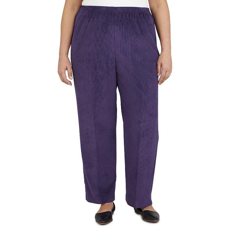 Plus Size Alfred Dunner Classics Pull-On Straight-Leg Pants, Women's, Size: 24W Short Product Image