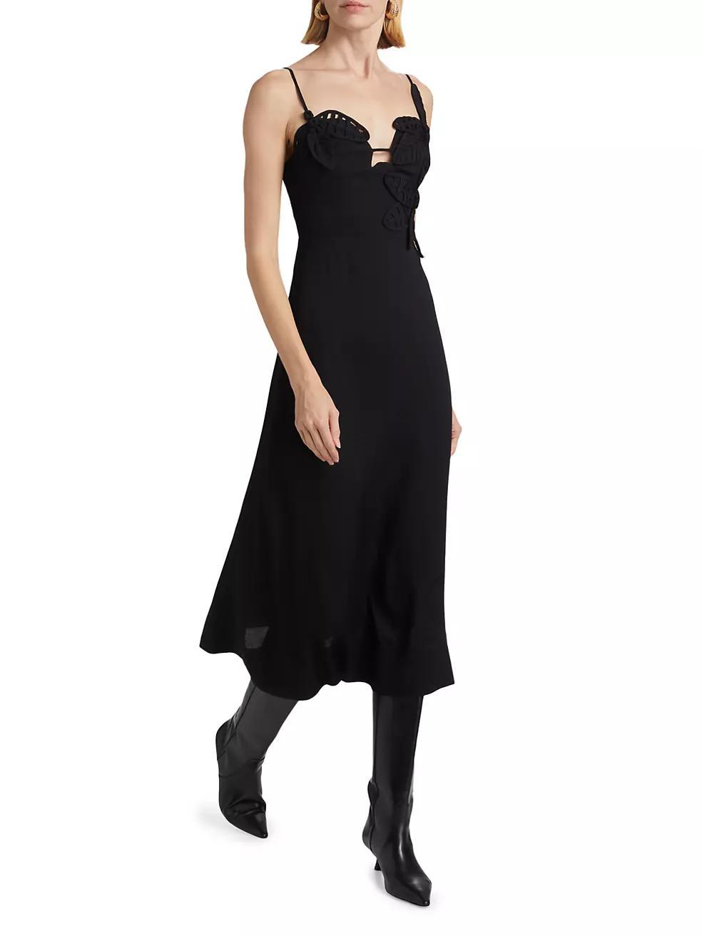 Flowered Bust Midi-Dress Product Image
