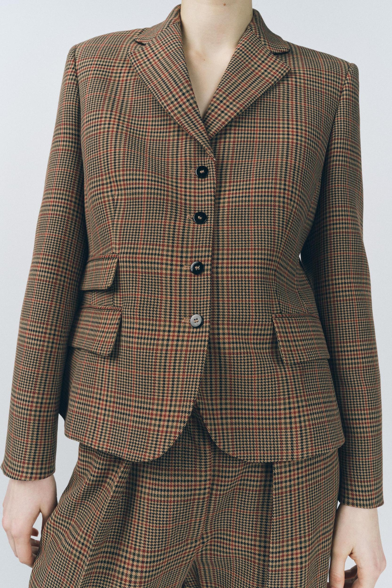 CHECKERED BLAZER ZW COLLECTION Product Image