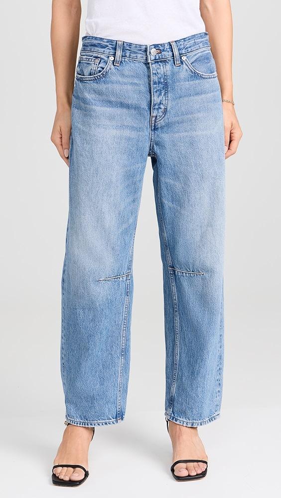 Madewell The Darted Barrel-Leg Jean | Shopbop Product Image