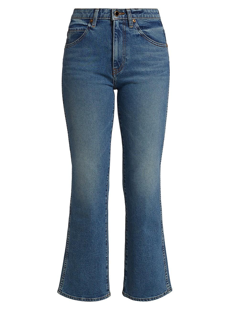 Khaite Vivian New Bootcut Flare Jeans Vintage Blue 31 Product Image