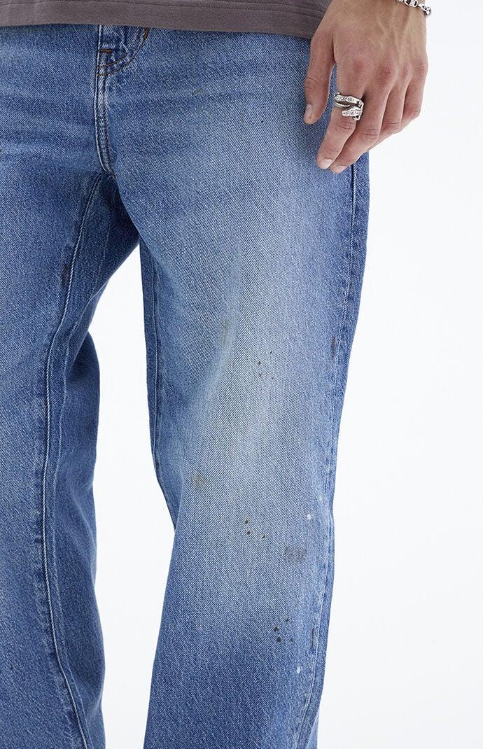 Men's Paint Splatter Straight Jeans - 28W x 30L Product Image