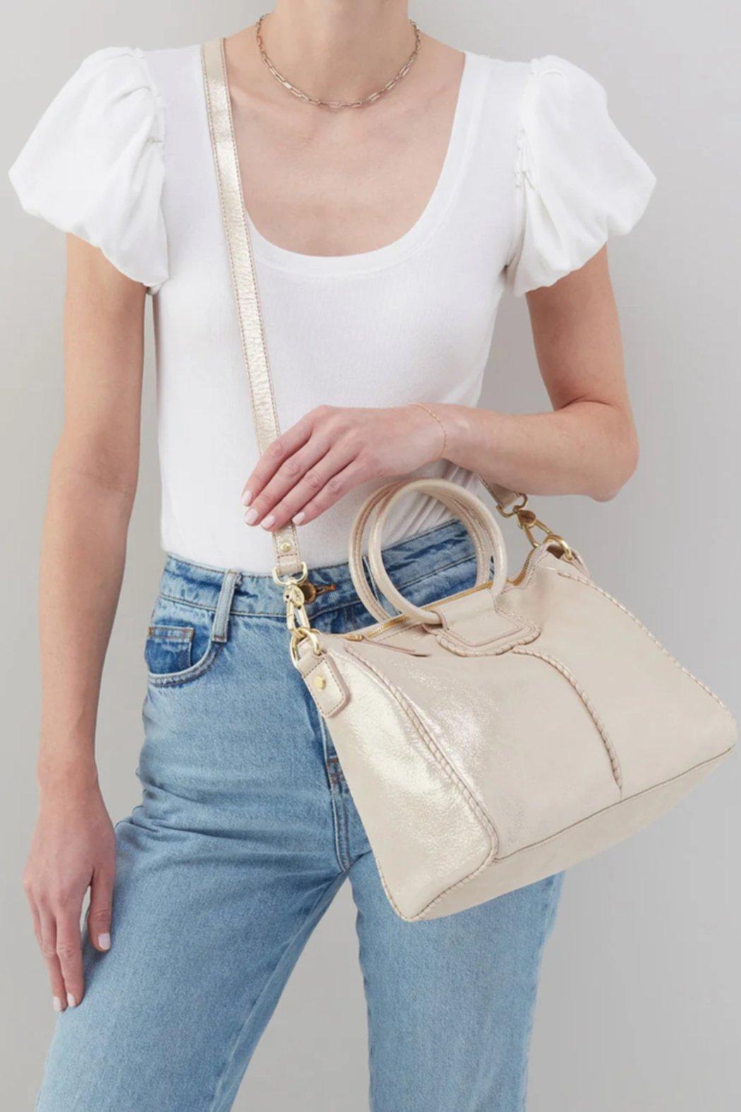 Sheila Sand Shimmer Satchel Product Image