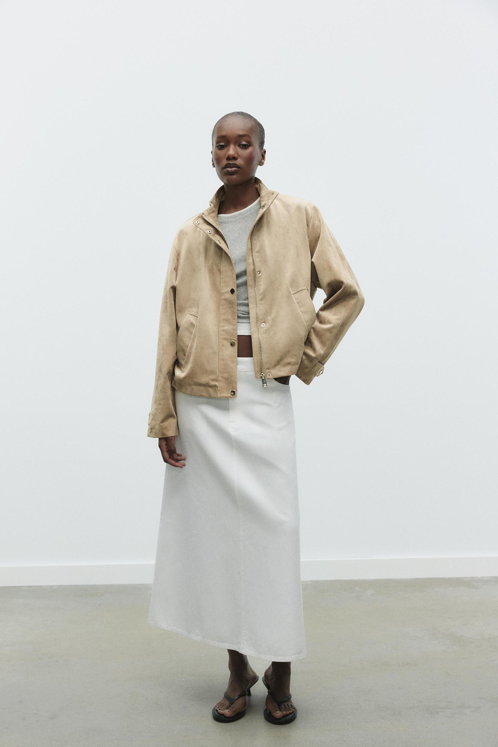 FAUX SUEDE JACKET Product Image