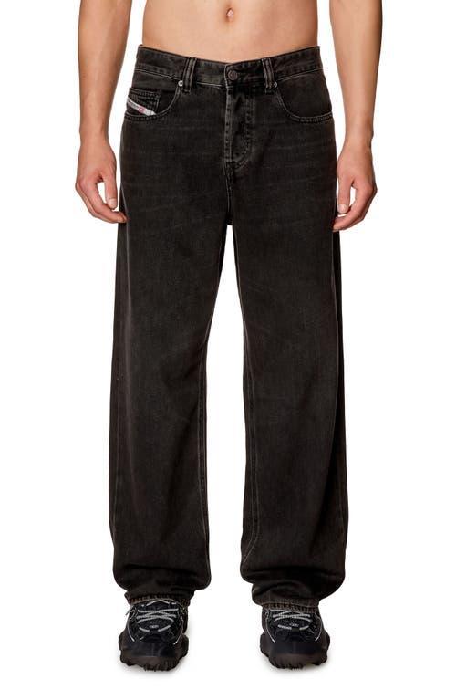 Diesel 2001 D-Macro Straight Fit Jeans in Black Denim Product Image