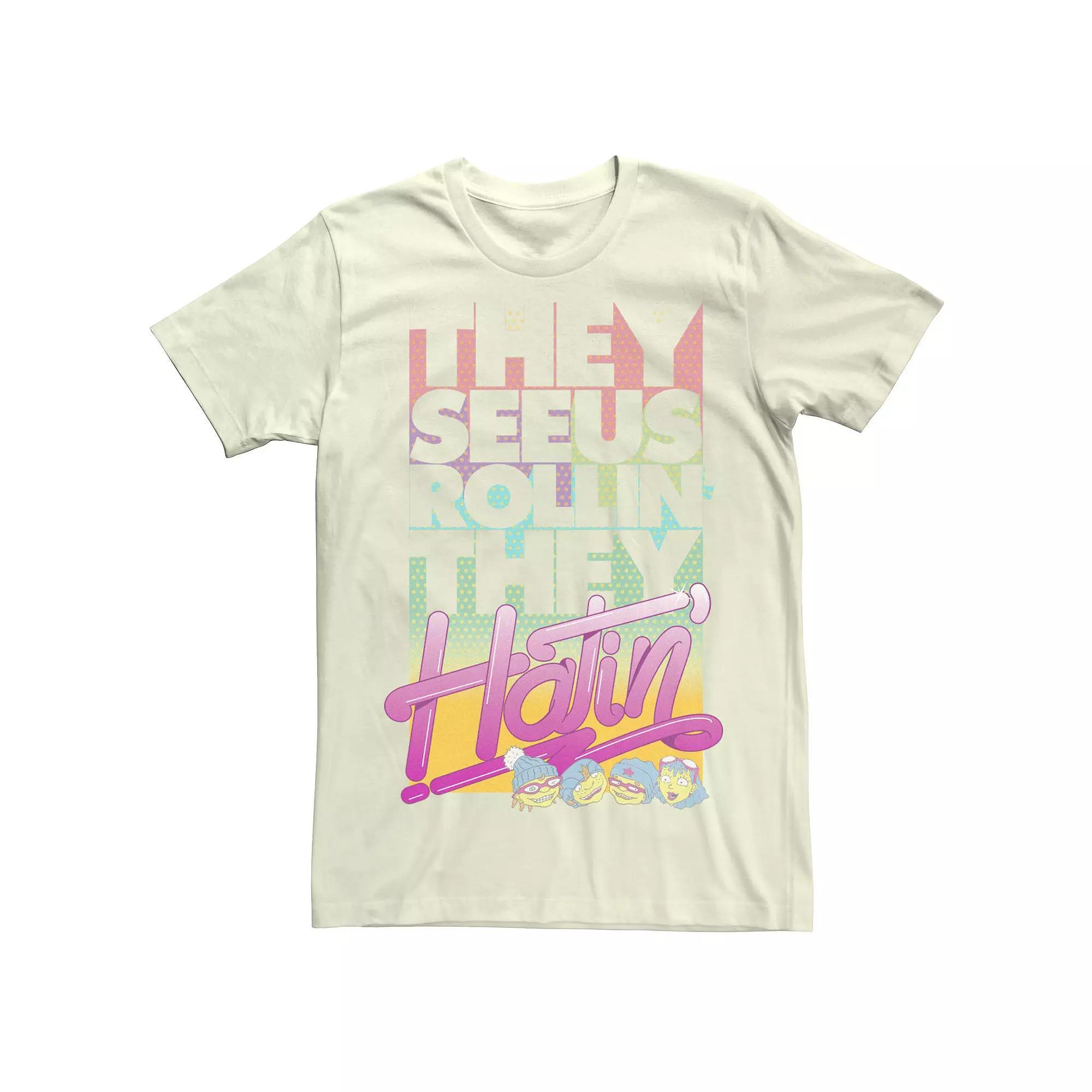 Men's Rocket Power See Us Rollin' Retro Group Tee, Size: Medium, Natural Product Image
