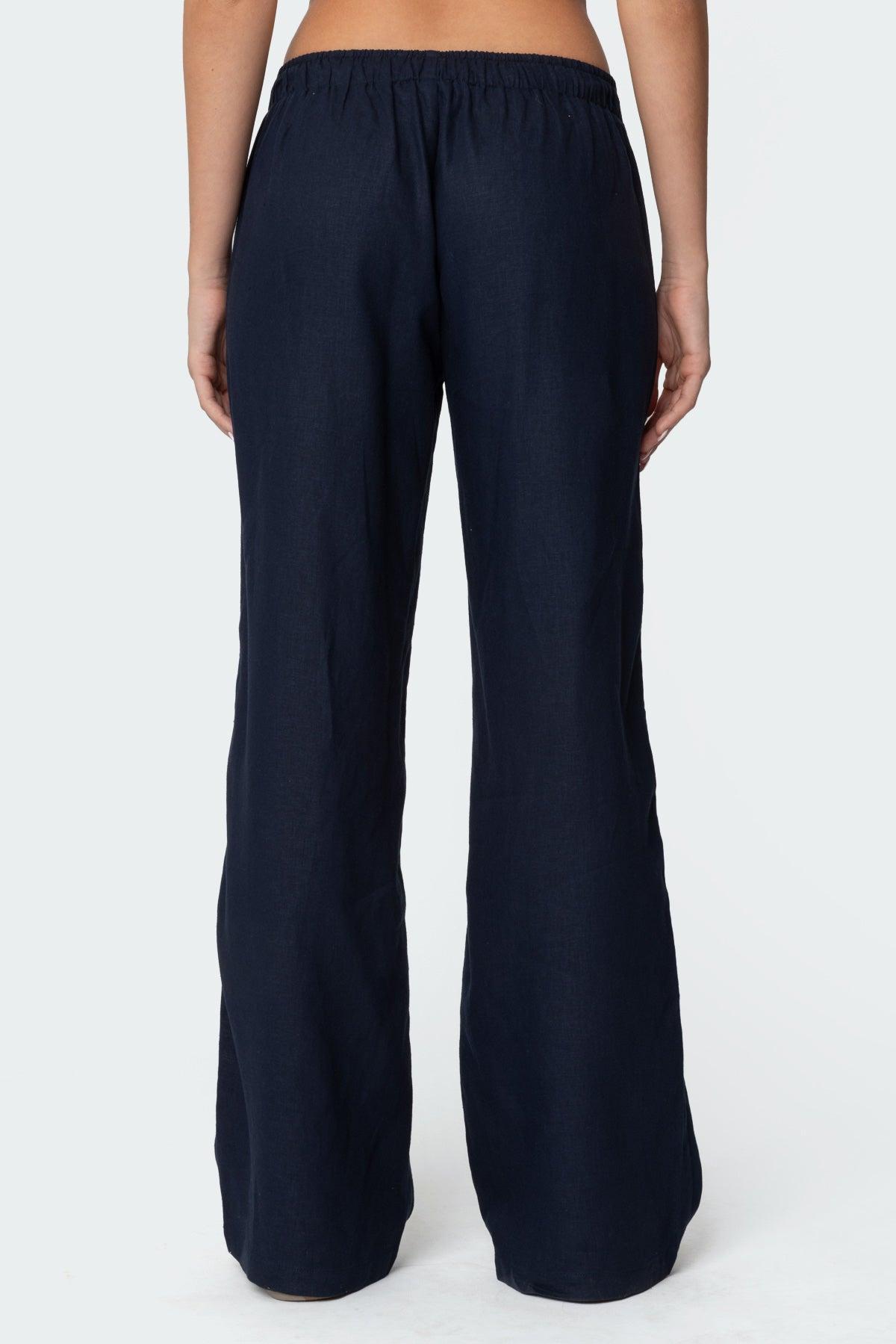 Yasmine Linen Look Pants Product Image