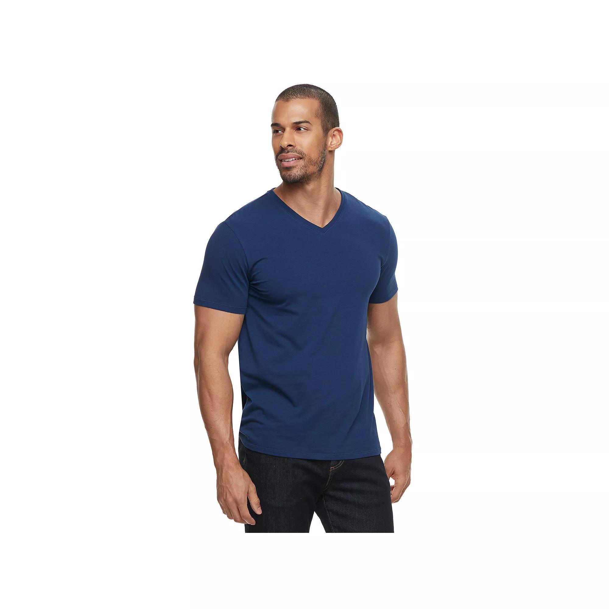 Mens Apt. 9 Premier Flex Short Sleeve V-Neck Tee Product Image