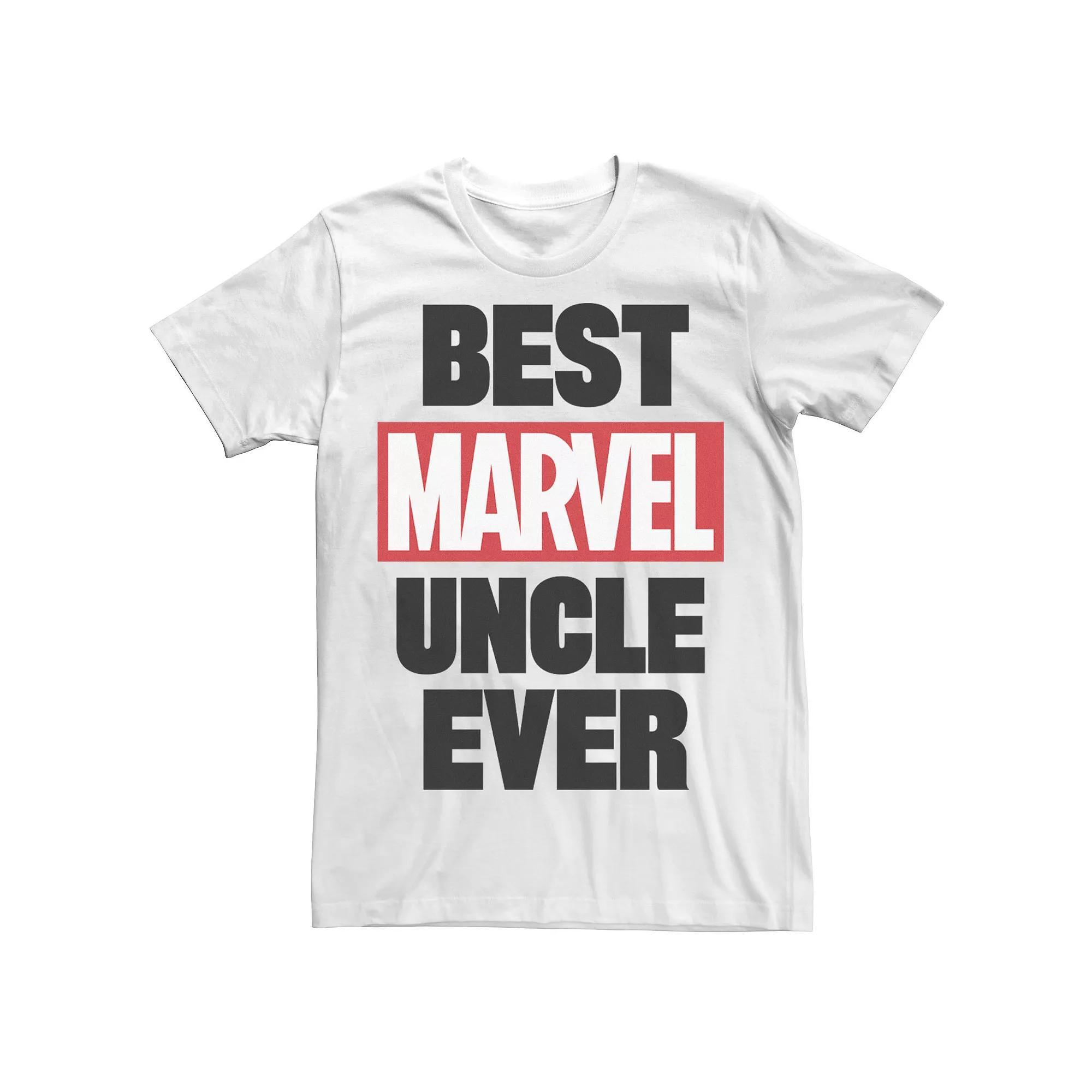 Men's Marvel Best Marvel Uncle Graphic Tee, Size: XXL, White Product Image