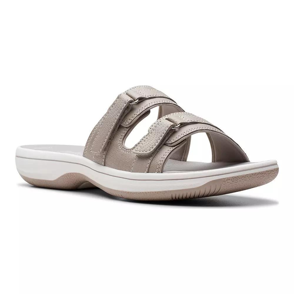 Clarks® Cloudsteppers Breeze Piper Women's Slide Sandals, Size: 10, Light Brown Product Image