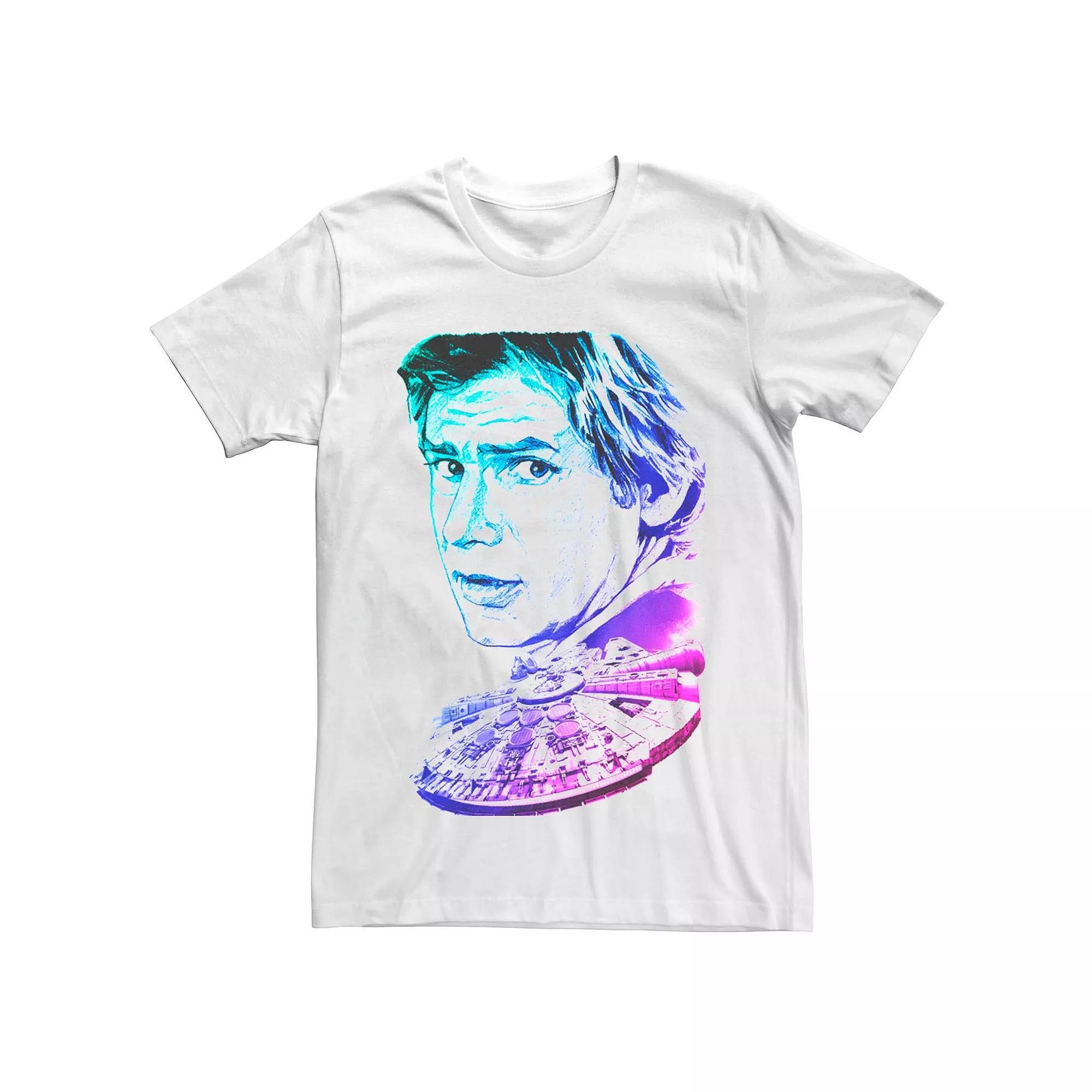 Men's Star Wars Han Solo Graphic Tee, Size: Medium, White Product Image