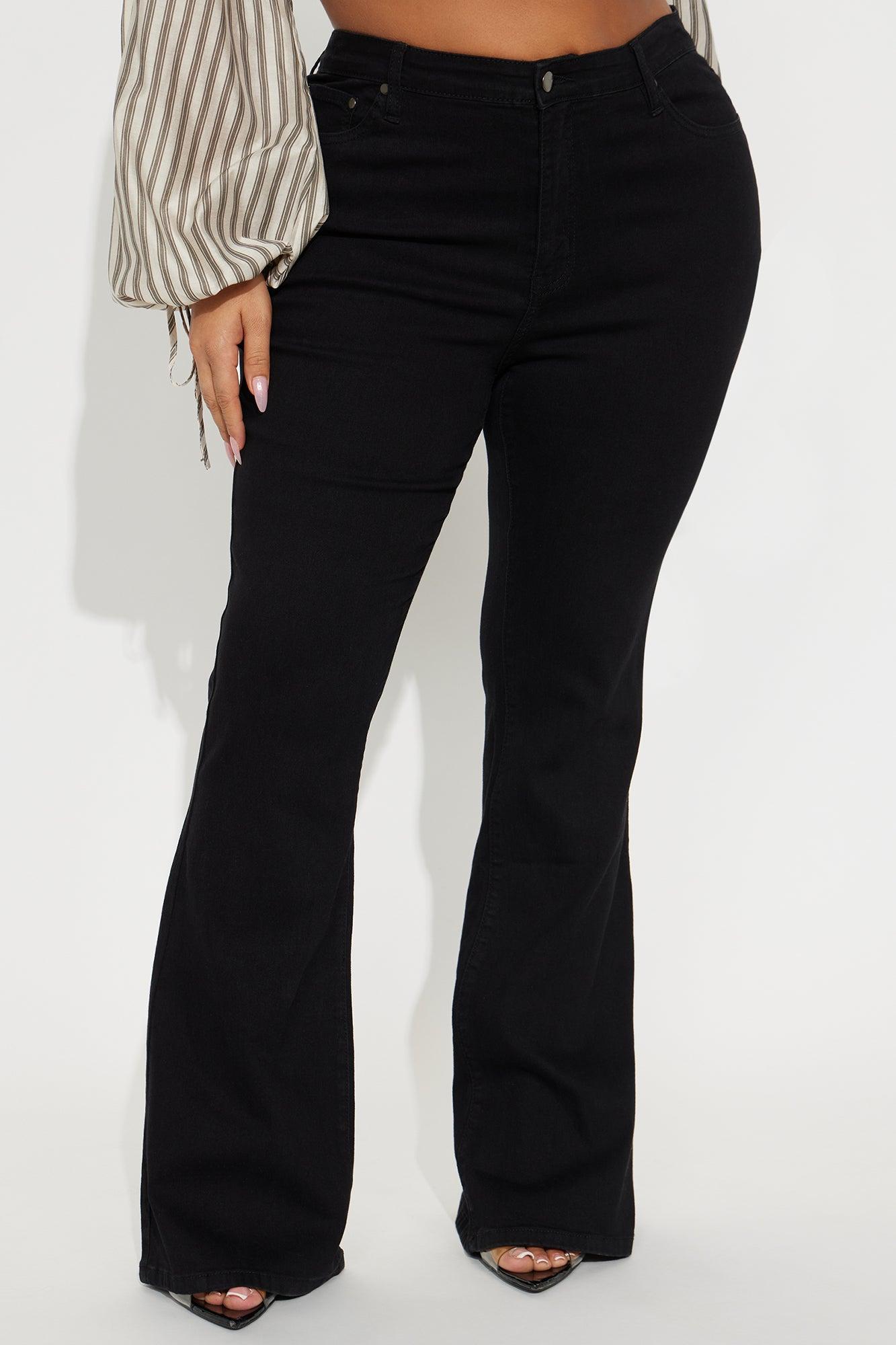 Everyday Low Rise Flare Denim Jeans - Black Product Image