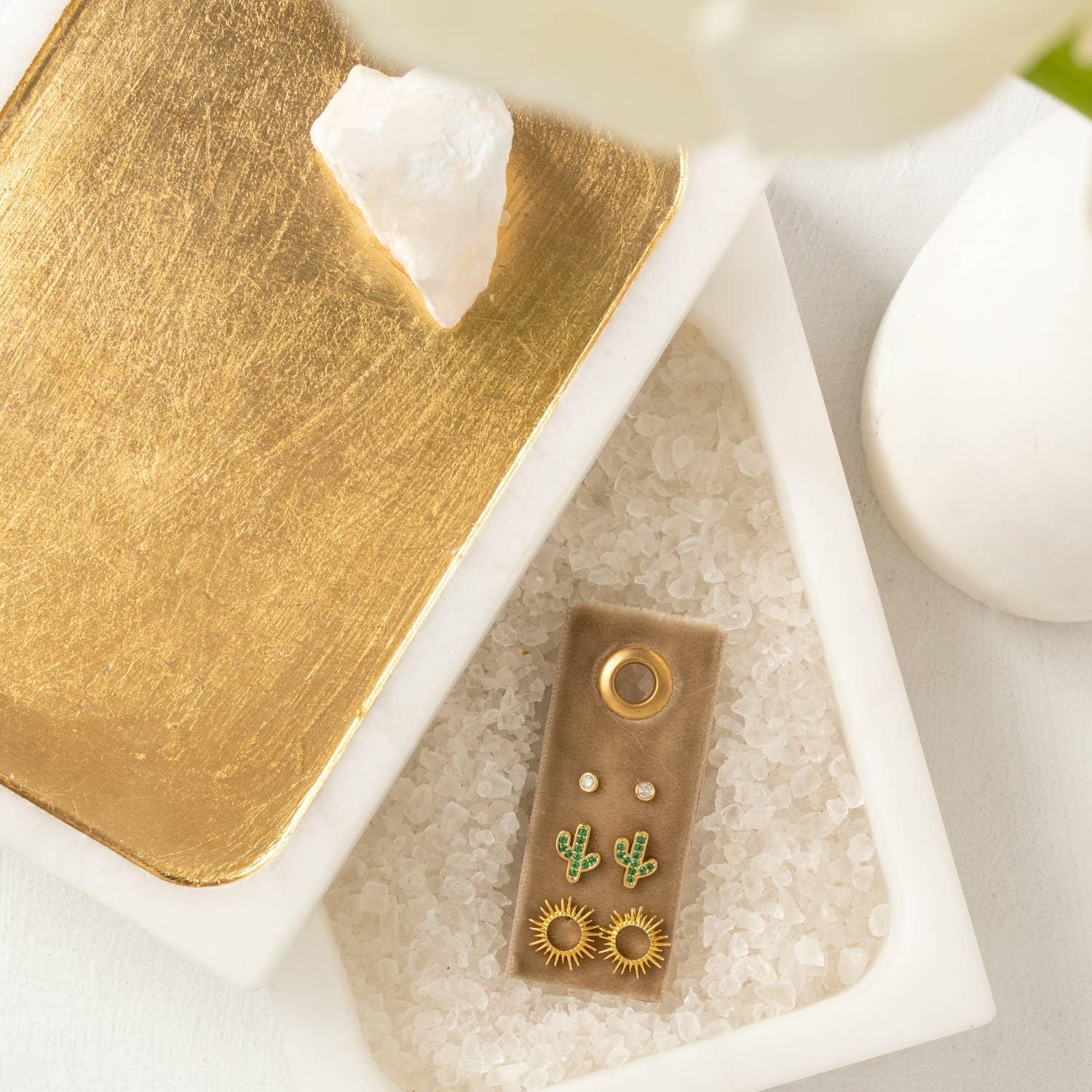 Cactus Velvet Stud Gift Set Product Image
