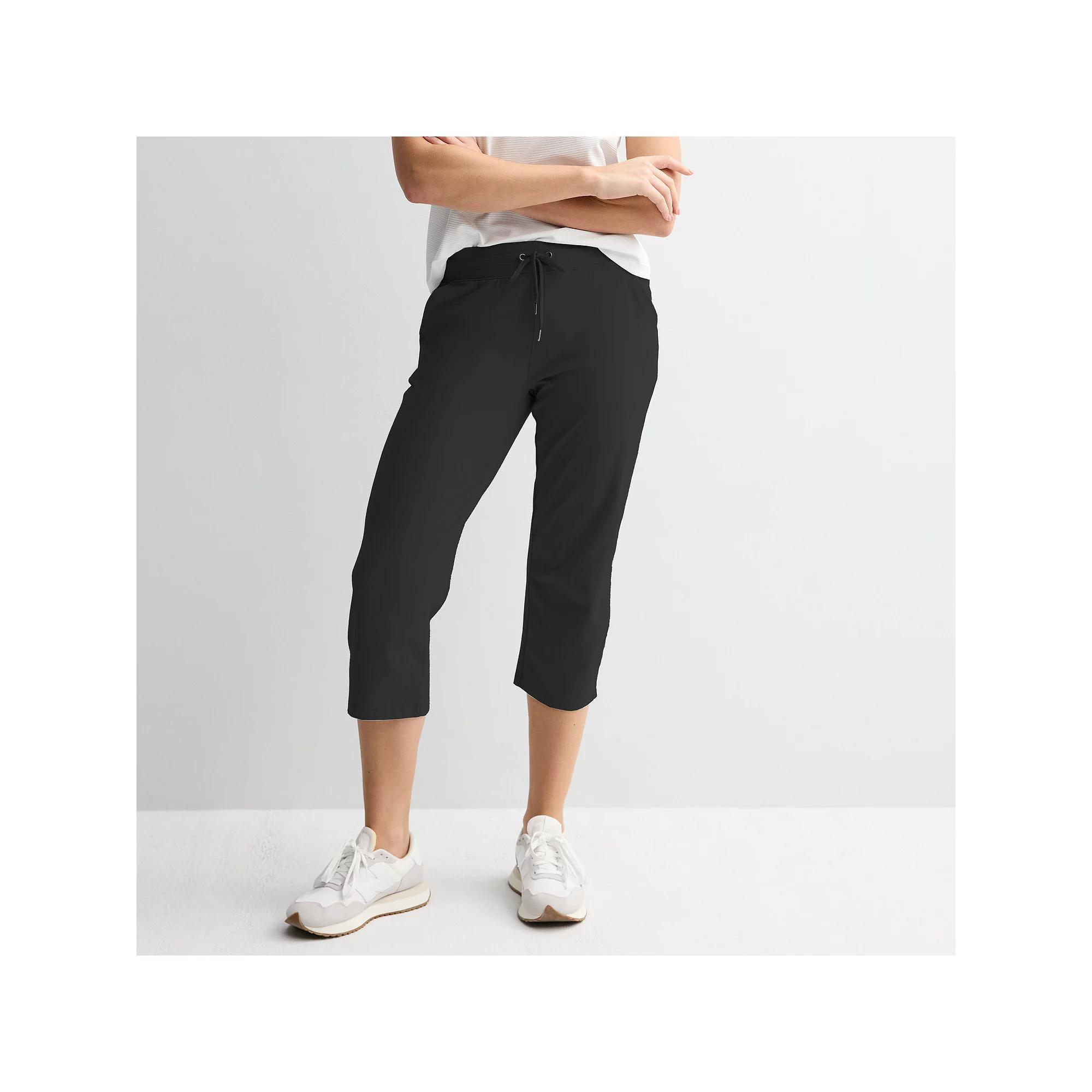 Women's Tek Gear® Essential Capris, Size: Small, Mineral Black Product Image