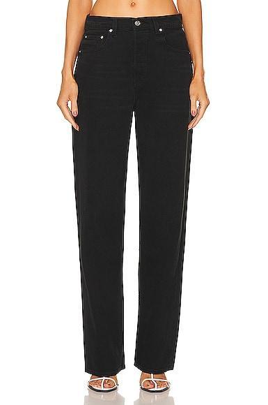 GRLFRND Bella Low Rise Boyfriend in Black Product Image