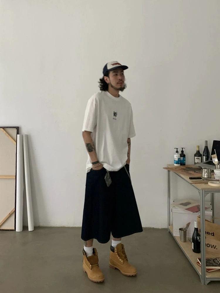 RT No. 18844 LONG DENIM SHORTS Product Image