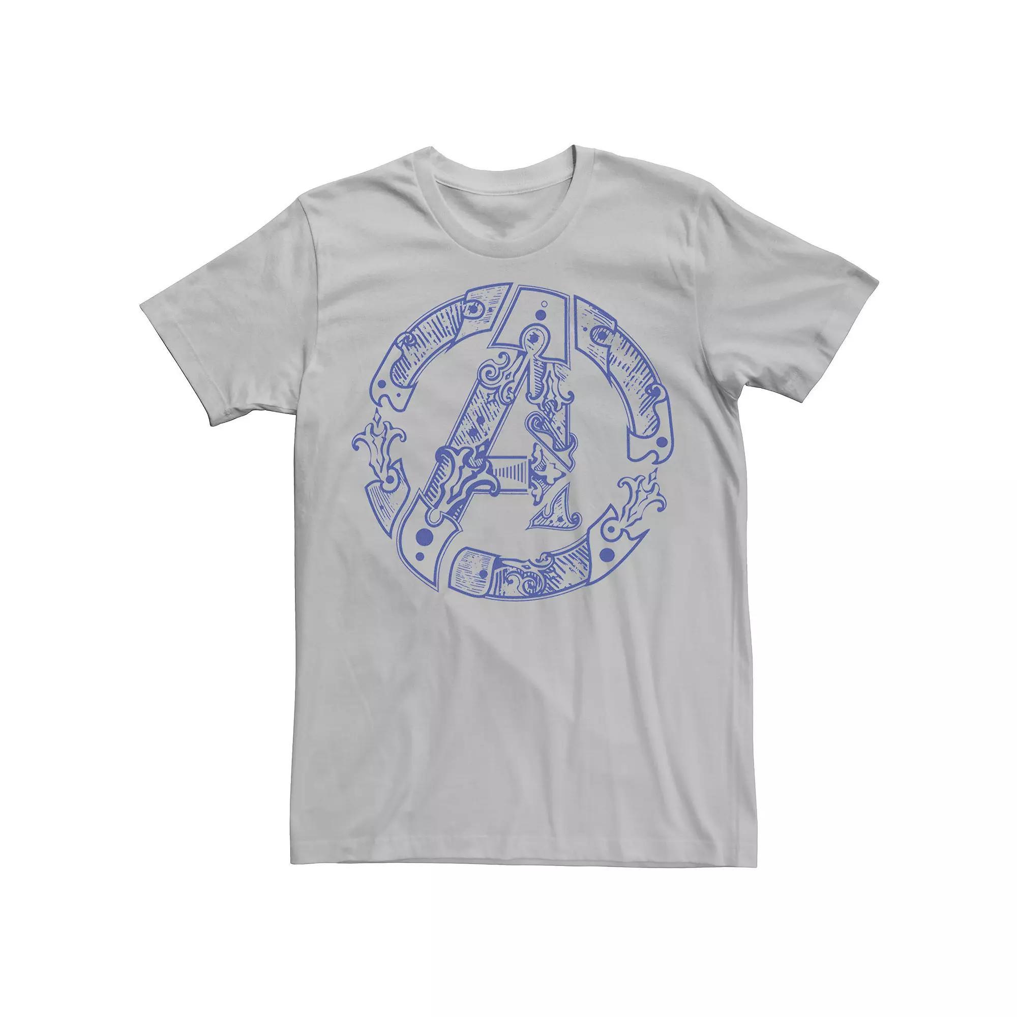 Mens Marvel Avengers Steam Punk Chest Logo Tee Product Image