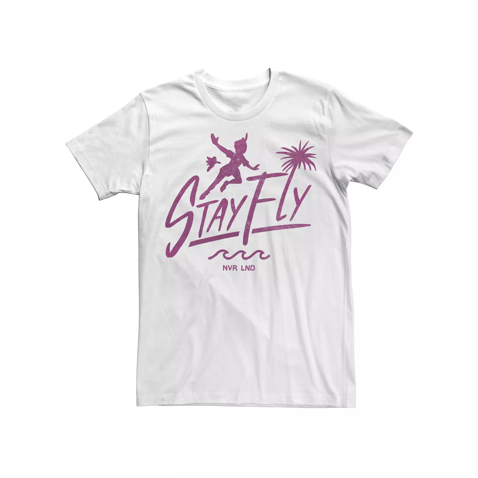 Disney's Peter Pan "Stay Fly" Men's Graphic Tee, Size: XL, White Product Image