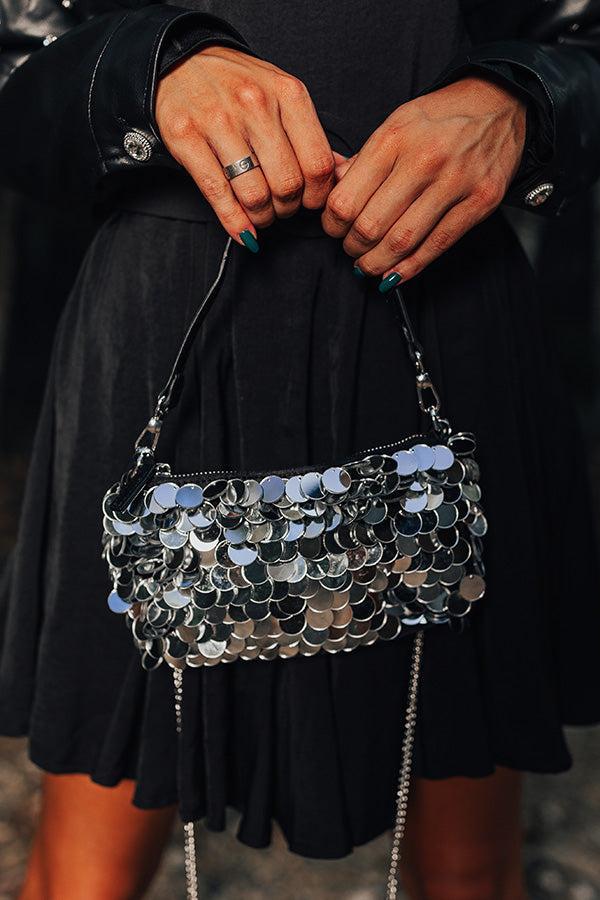 Bring The Sparkle Sequin Purse In Silver Product Image