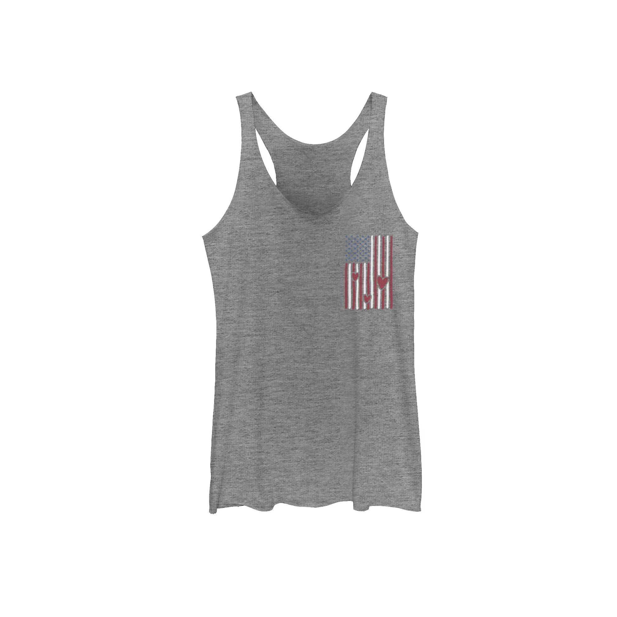 Juniors Female Bubble Red Text Tank Top, Girls Gray Grey Product Image