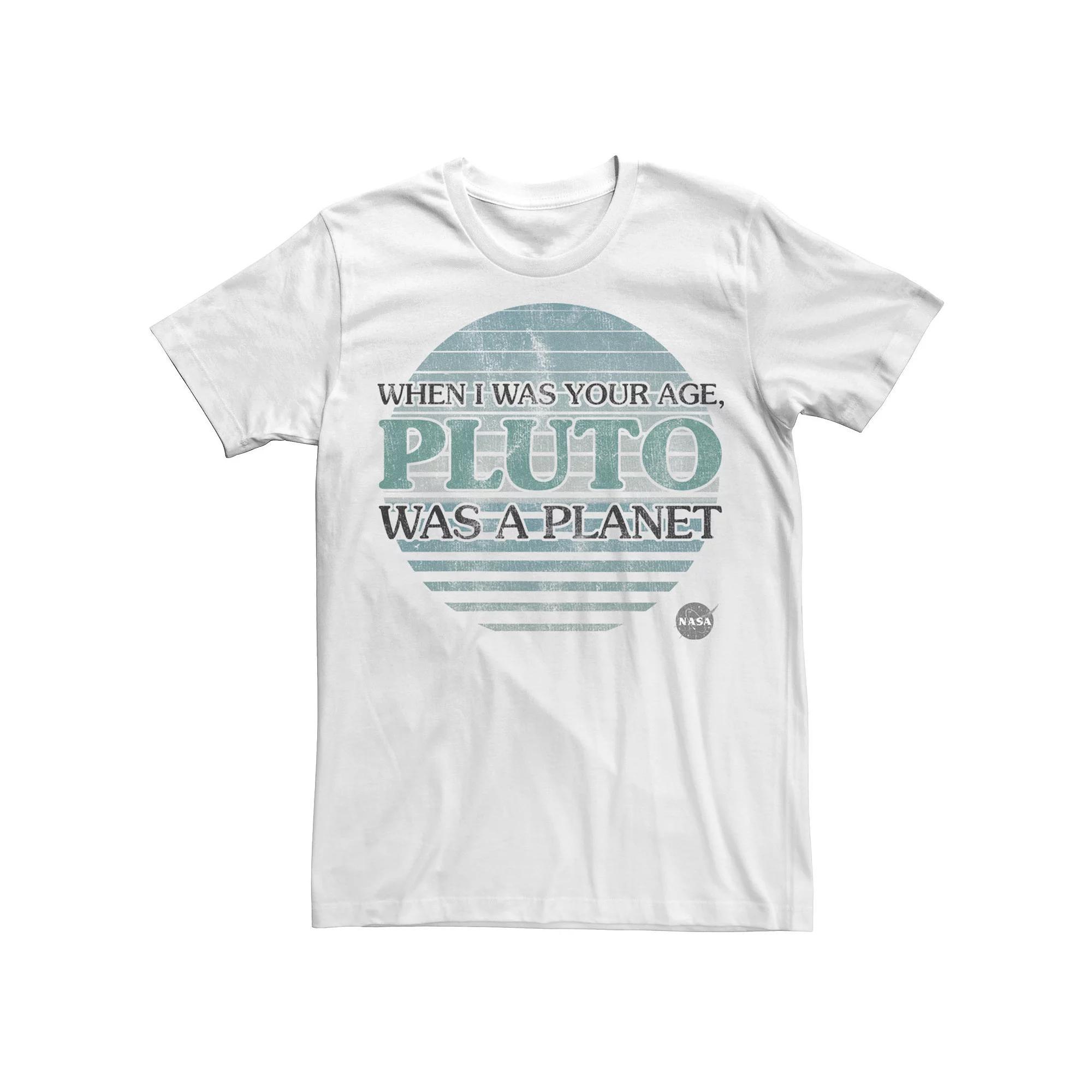 Men's NASA My Age Pluto Was A Planet Tee, Size: Small, White Product Image