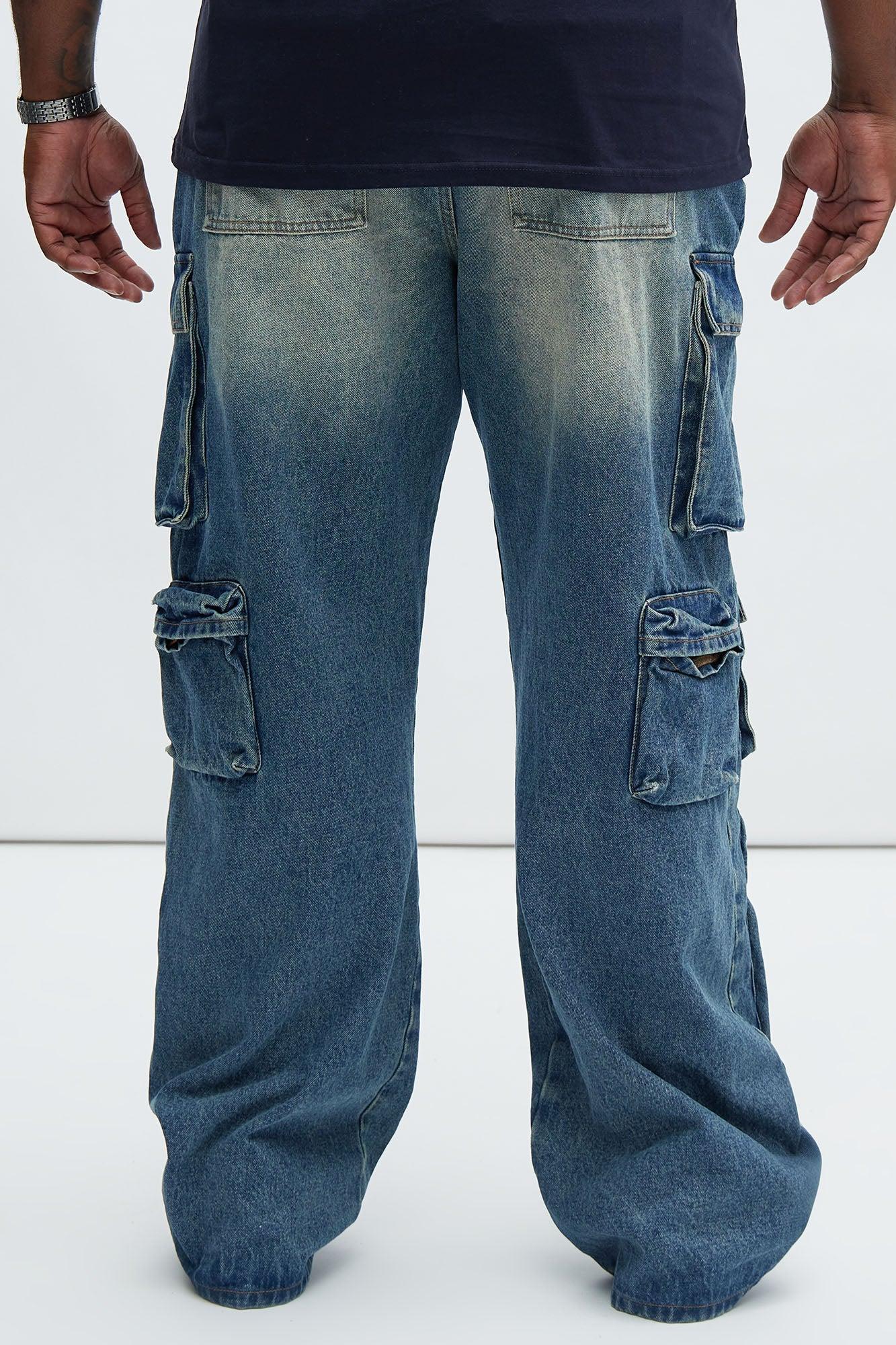 Stay Looking Rigid Straight Carpenter Jeans - VintageBlueWash Product Image