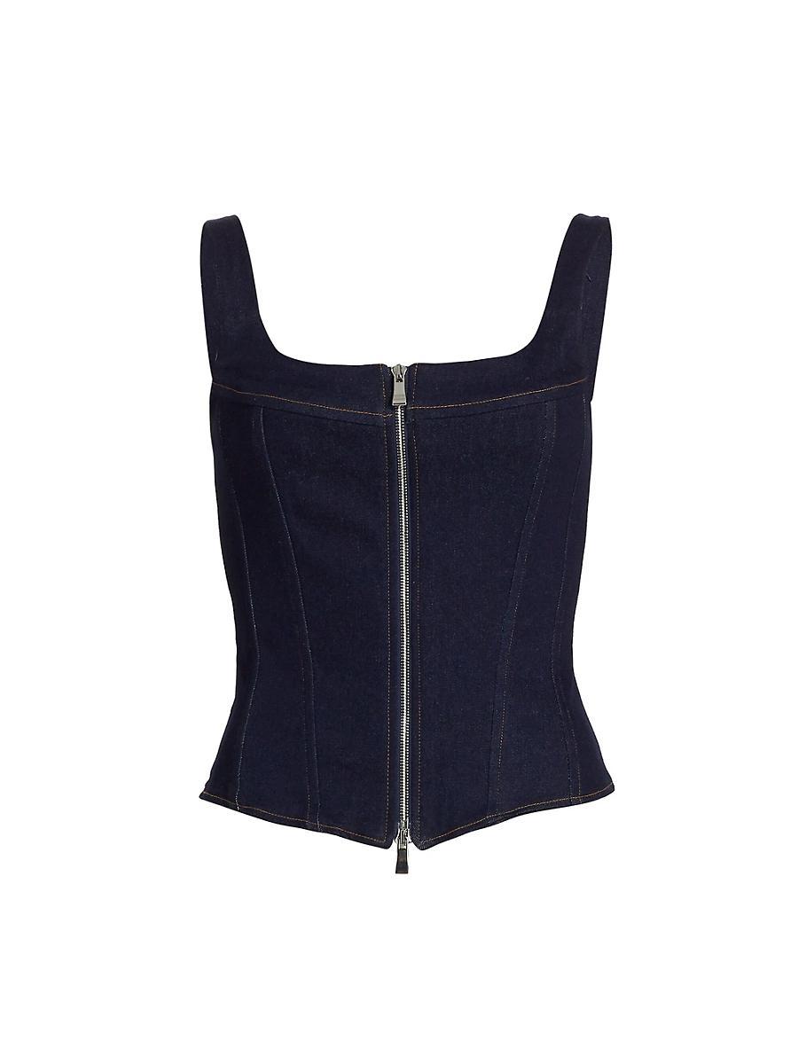 Womens Rainy Denim Corset Product Image