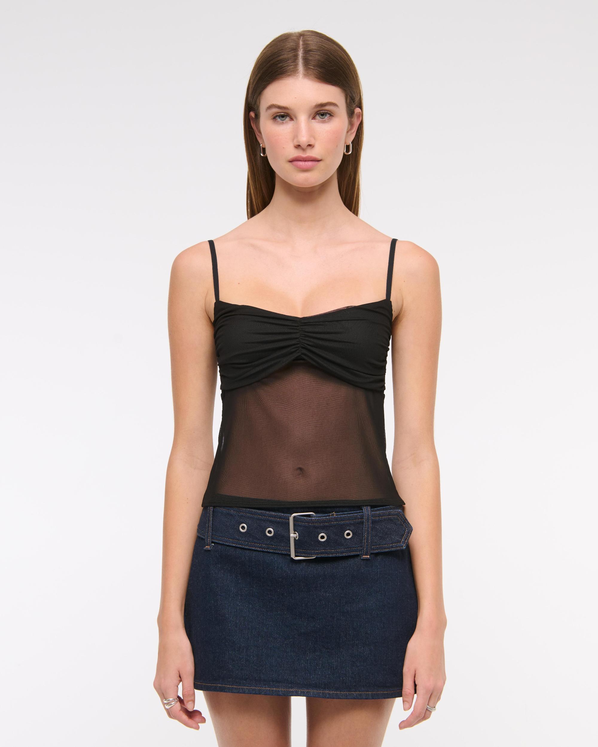 Sweetheart Mesh Cami Top Product Image