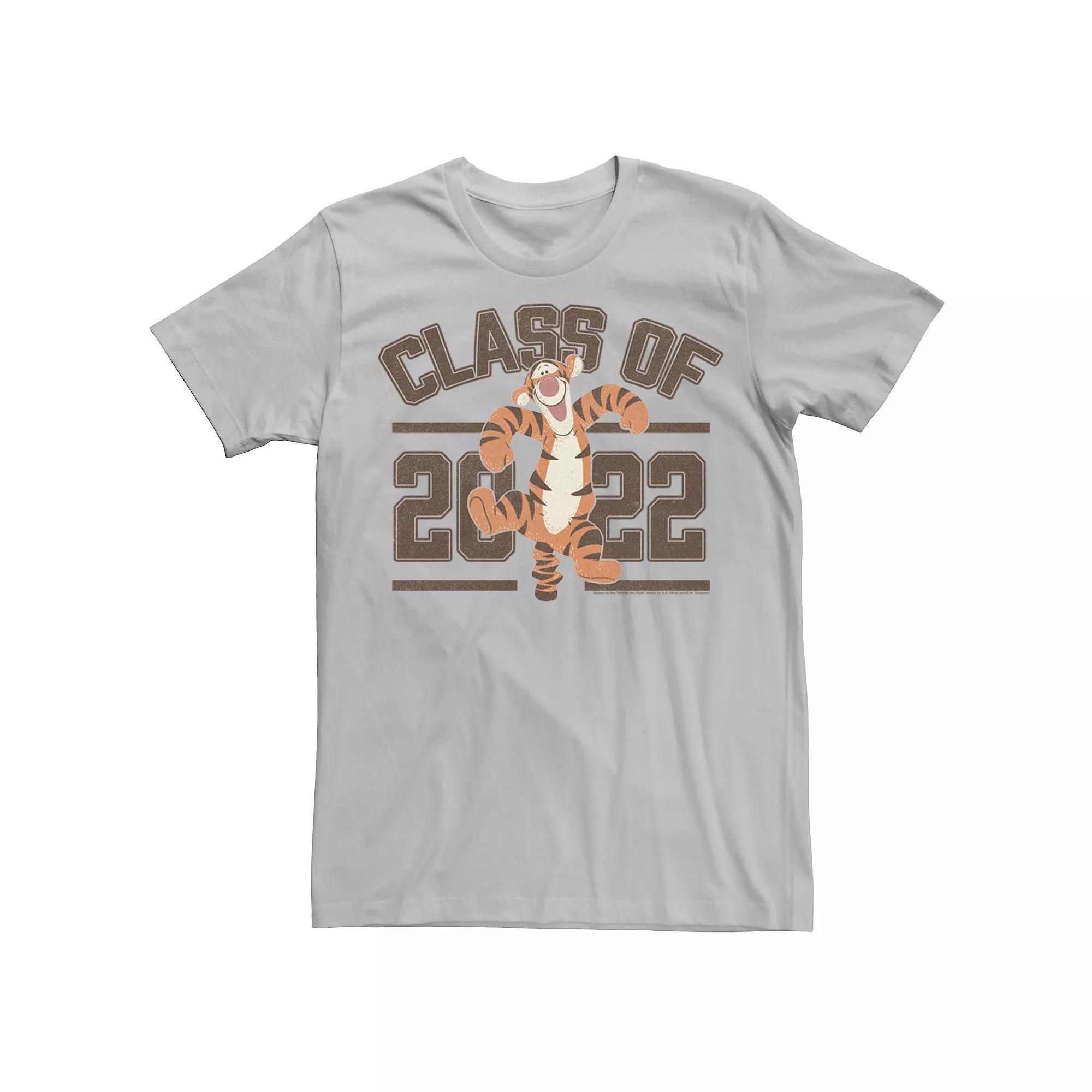 Disney's Winnie The Pooh Tigger Class Of 2022 Men's Tee, Size: XXL, Silver Product Image