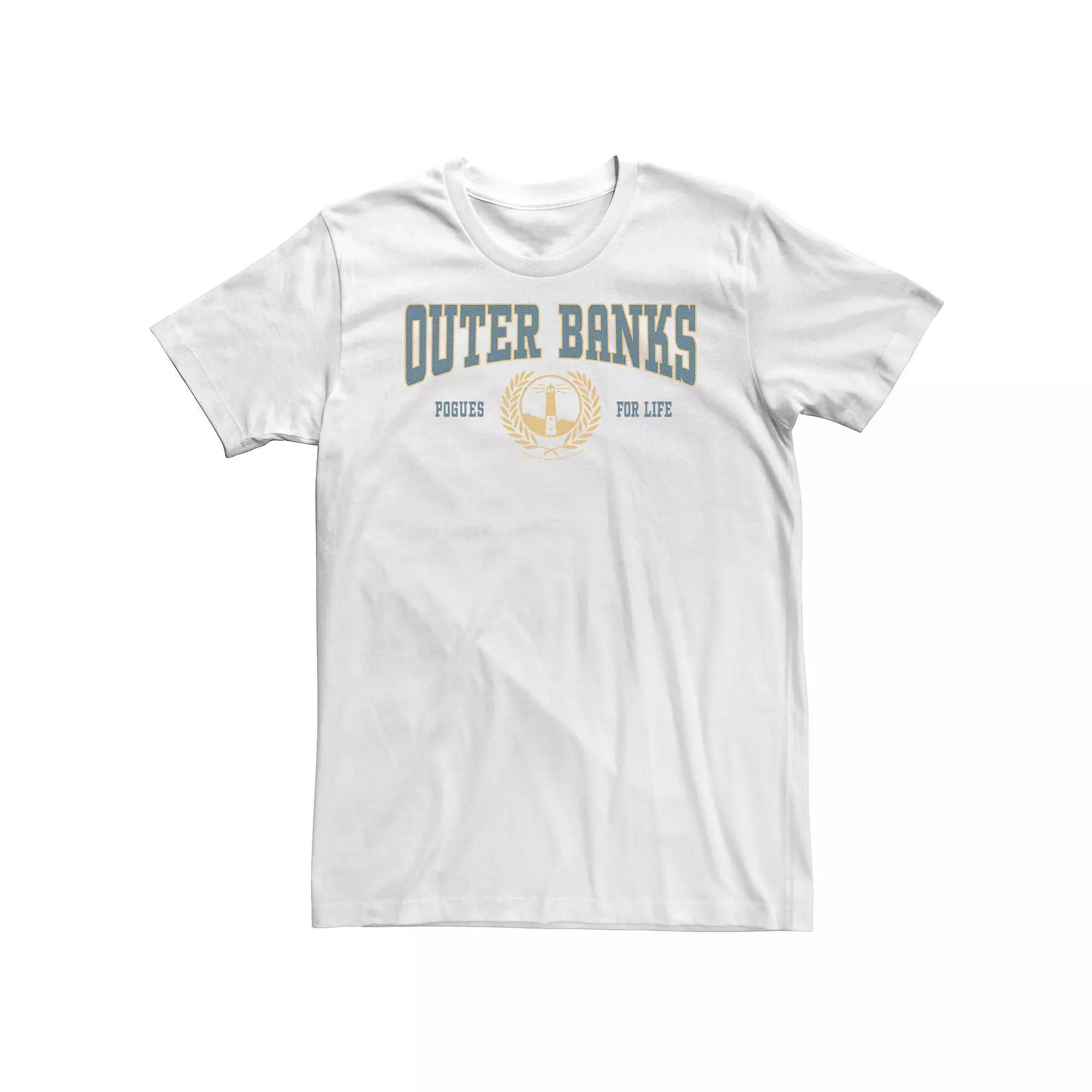 Big & Tall Outer Banks Collegiate Style Crest Tee, Men's, Size: 3XL, White Product Image