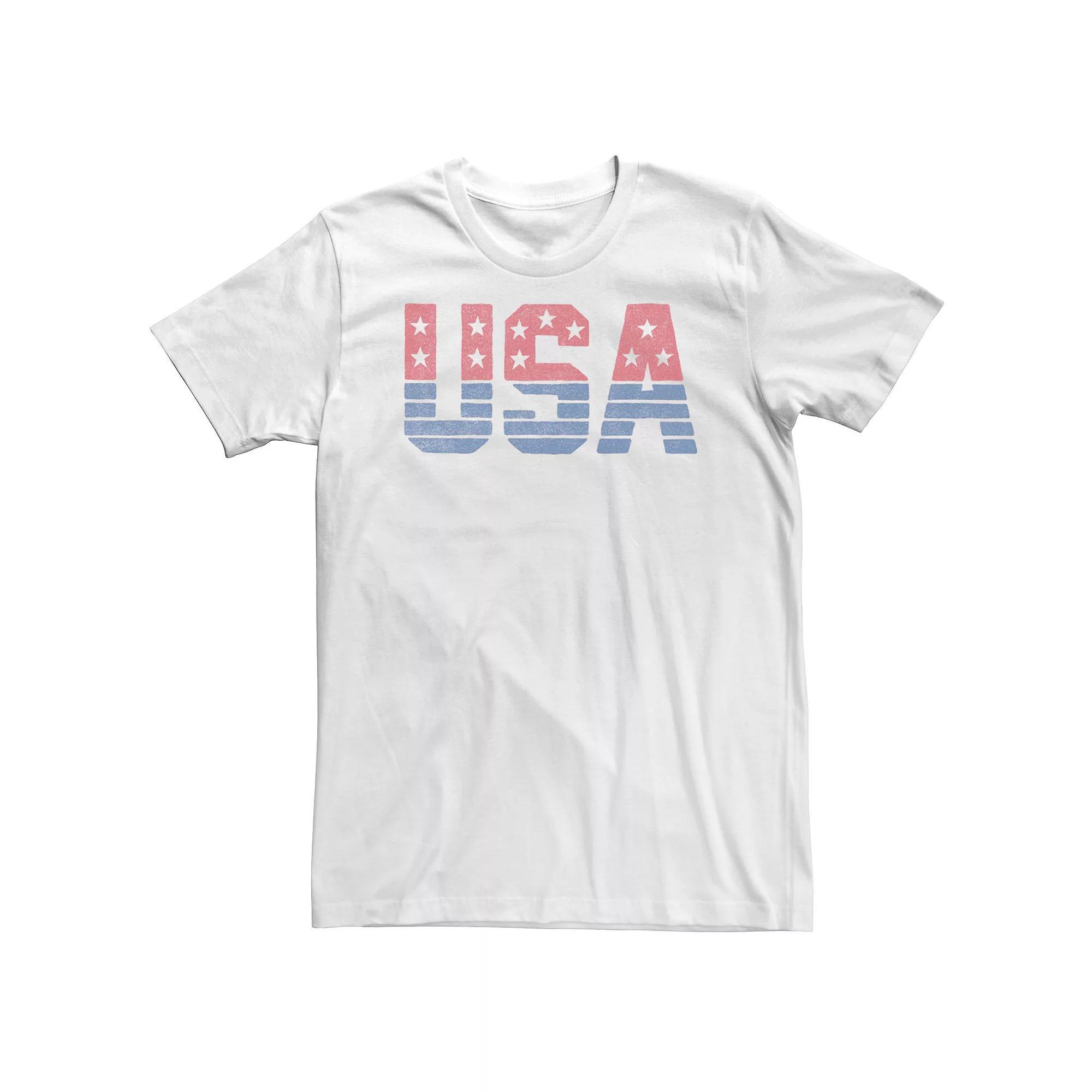 Big & Tall Americana Red, White & Blue USA Stars and Stripes Tee, Men's, Size: 3XL Product Image