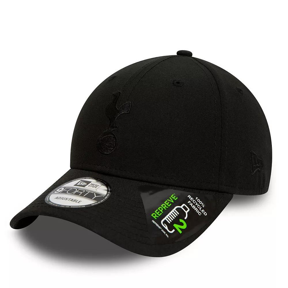 Men's New Era Black Tottenham Hotspur Logo Repreve 9FORTY Adjustable Hat, Tot Black Product Image