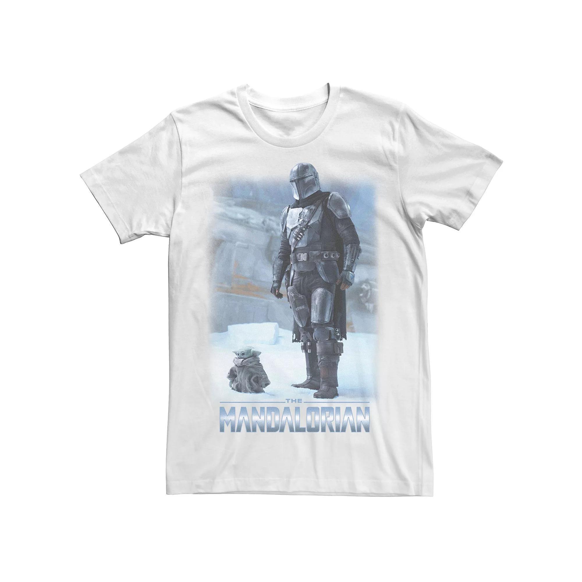 Big & Tall Star Wars: The Mandalorian & The Child Icy Portrait R12 Tee, Men's, Size: 5XL, White Product Image