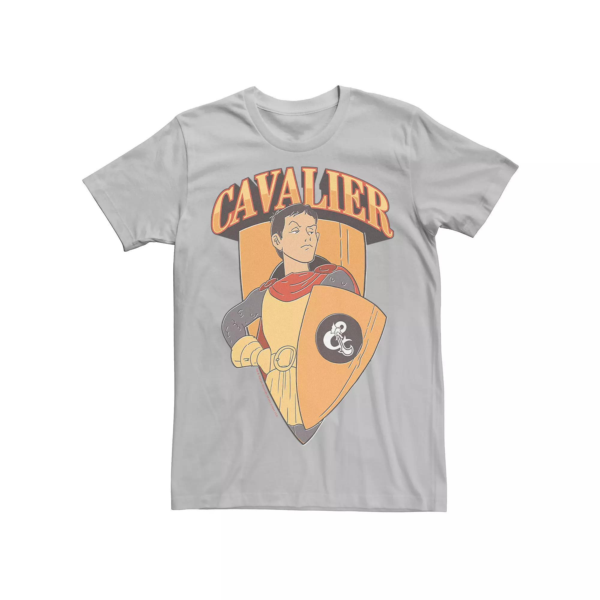 Men's Dungeons & Dragons Cavalier Shield Tee, Size: 3XL, Silver Product Image