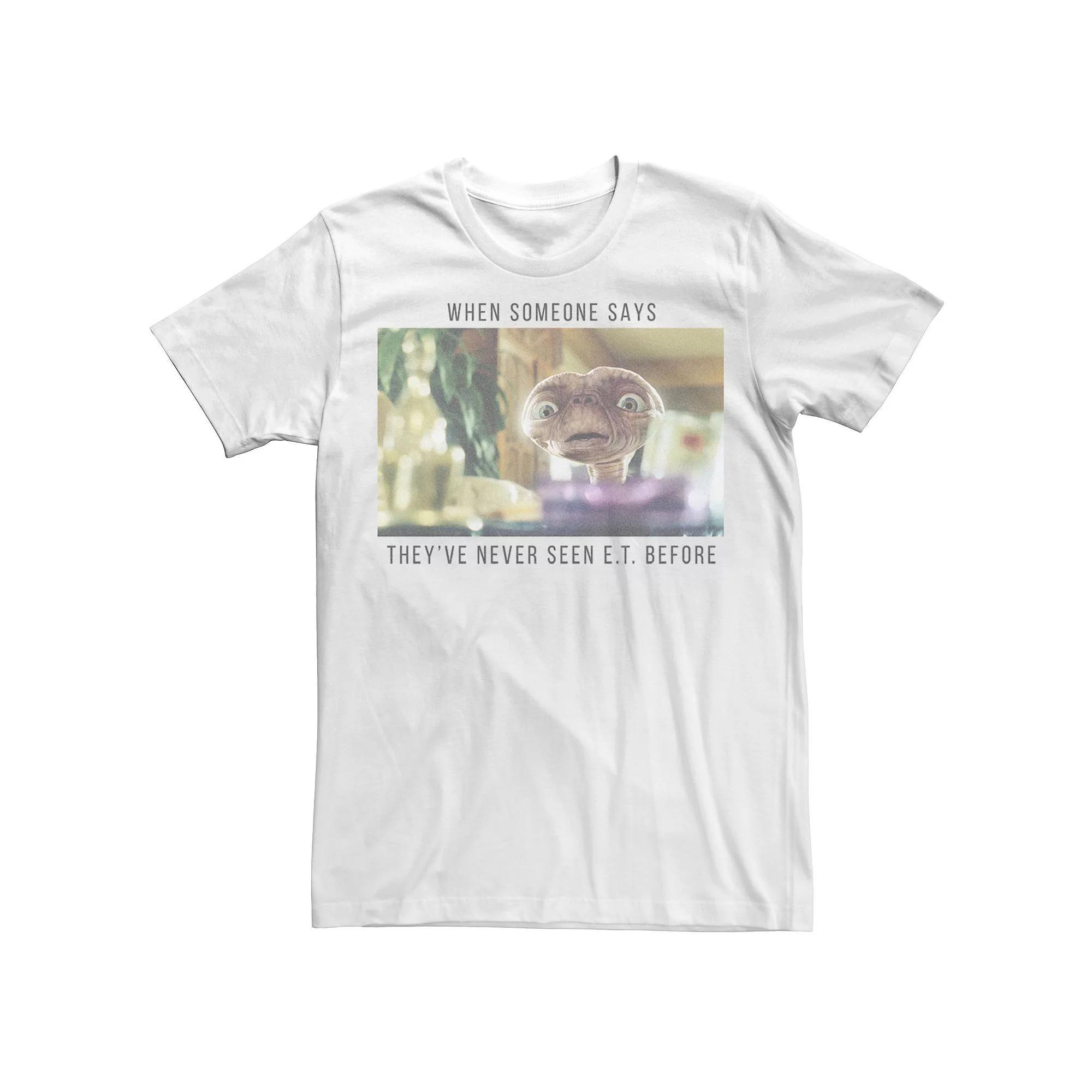 Men's E.T. Meme Portrait Tee, Size: Large, White Product Image
