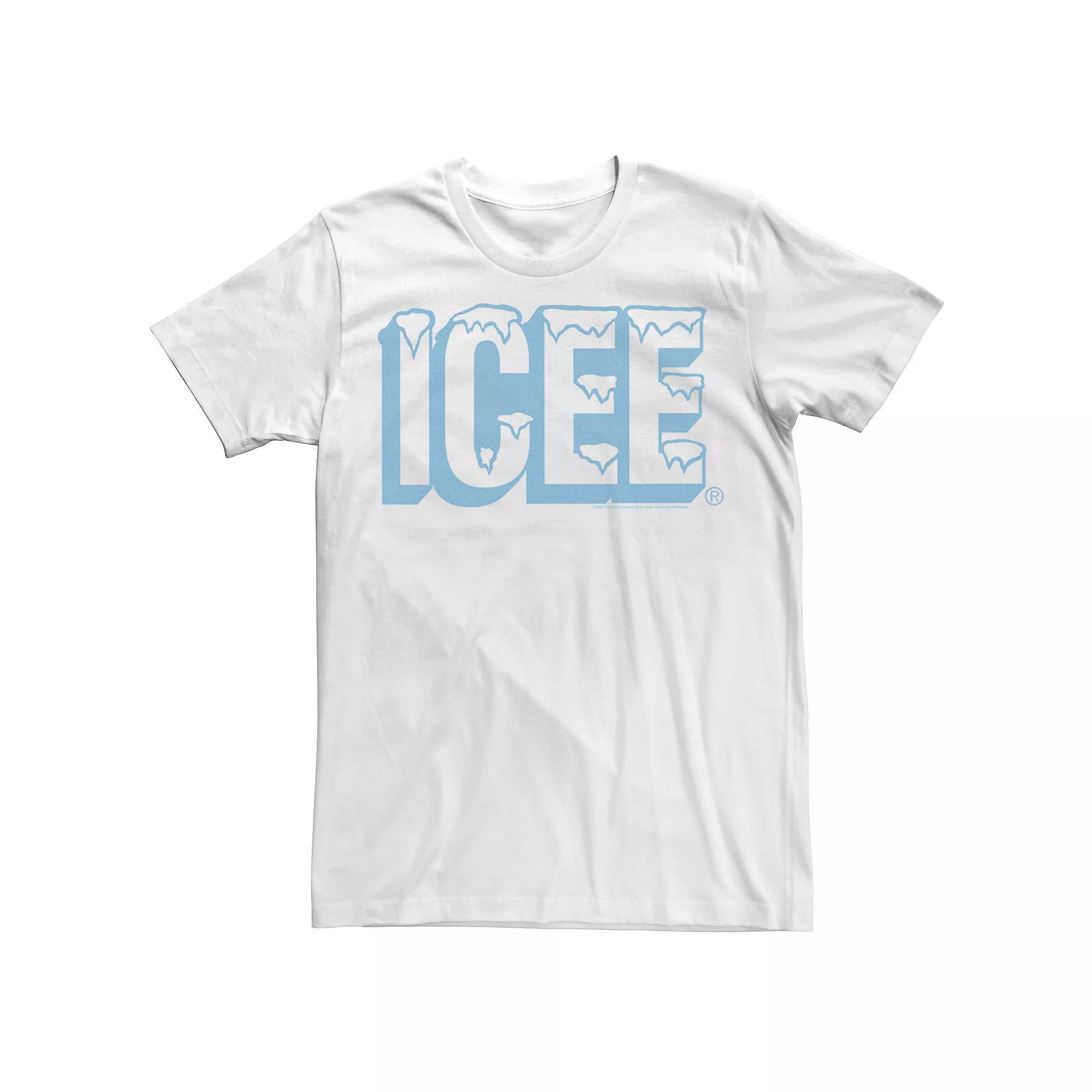 Men's Icee Snowcapped Light Blue Logo Tee, Size: Medium, White Product Image