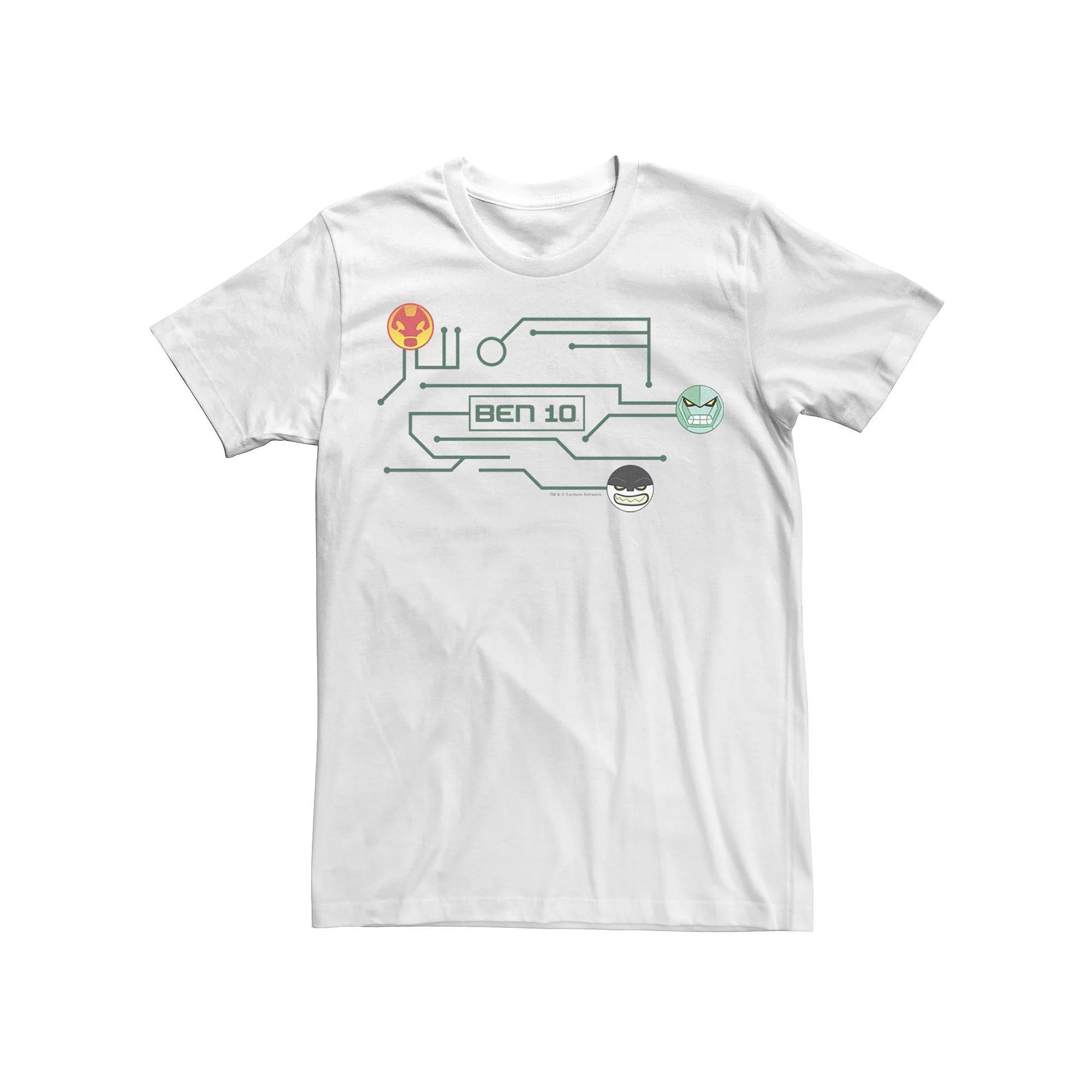 Men's Ben 10 Ben 10 Linked Graphic Tee, Size: 3XL, White Product Image
