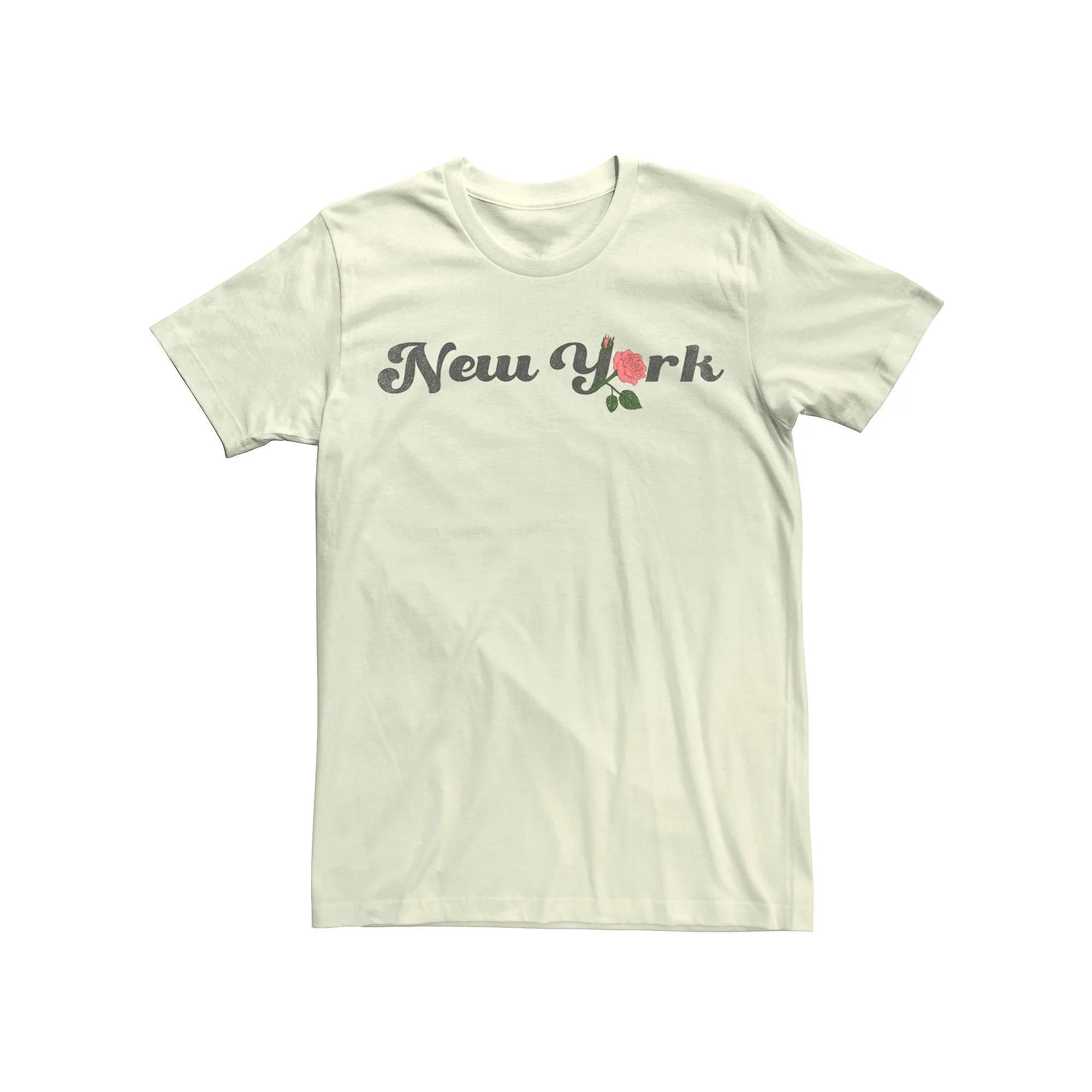 Men's New York Rose Tee, Size: Medium, Natural Product Image