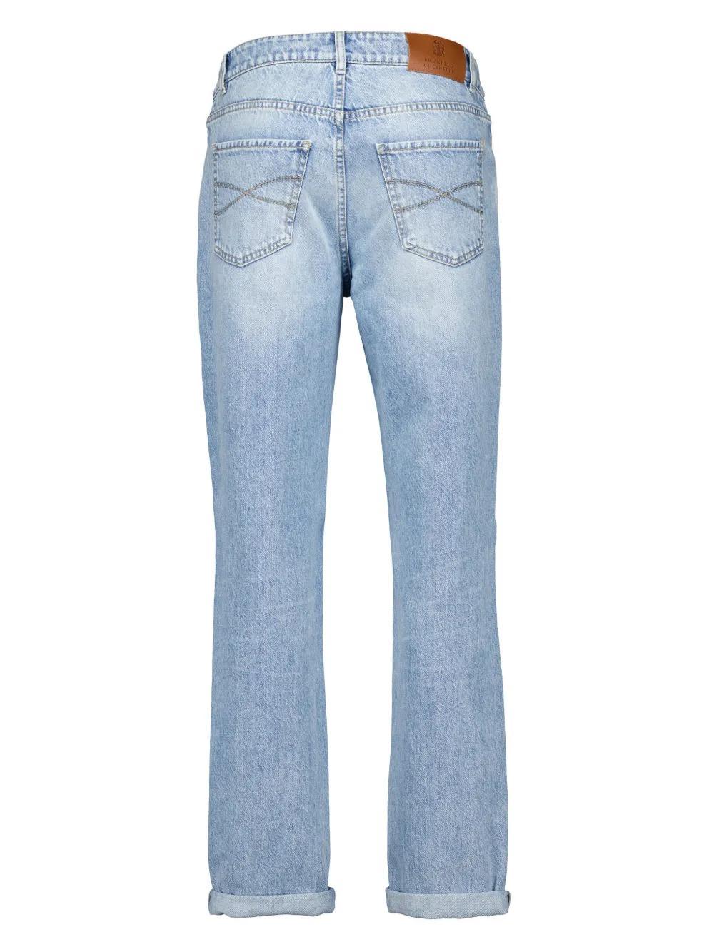 BRUNELLO CUCINELLI Straight Jeans In Blue Product Image