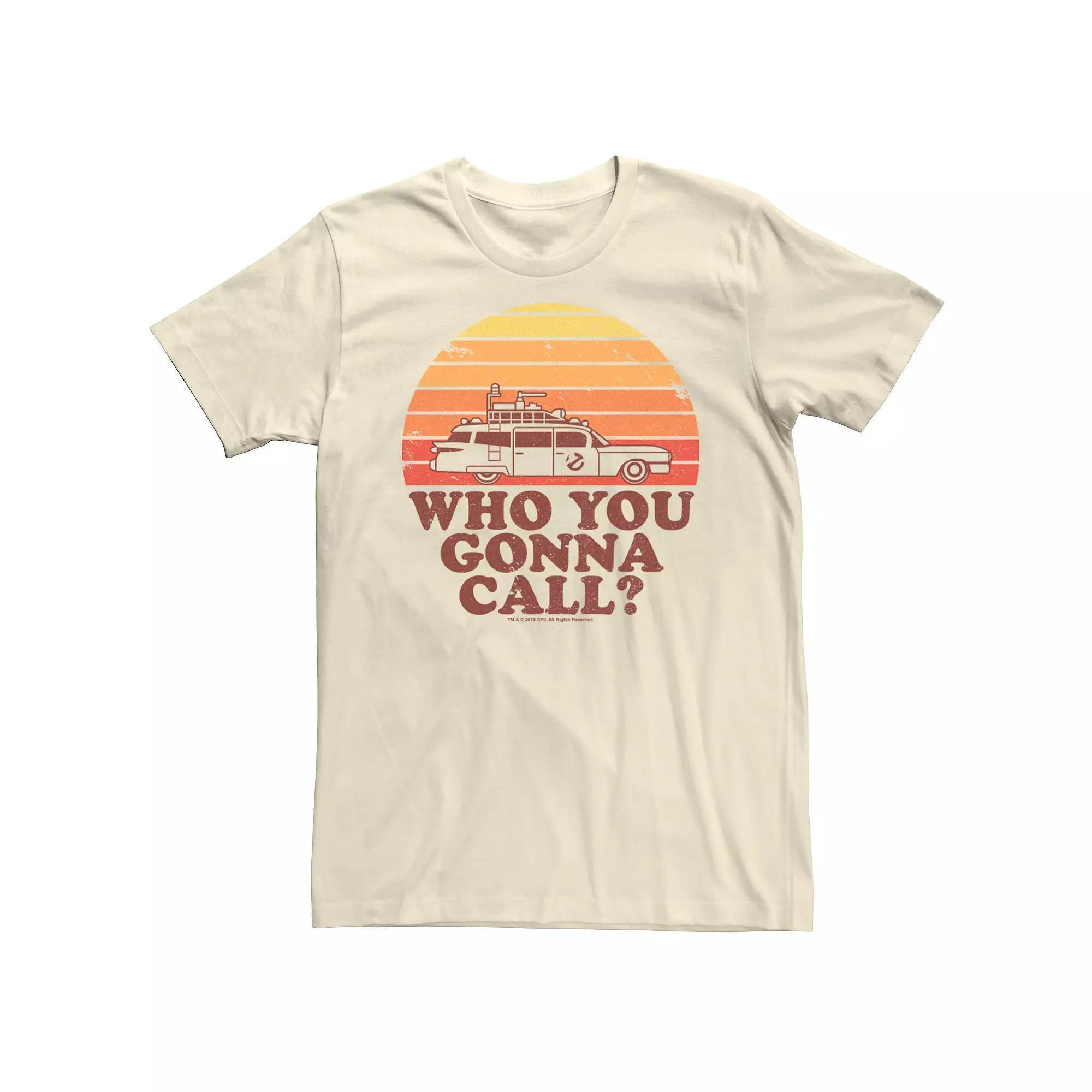Men's Ghostbusters Who You Gonna Call? Graphic Tee, Size: 3XL, Natural Product Image