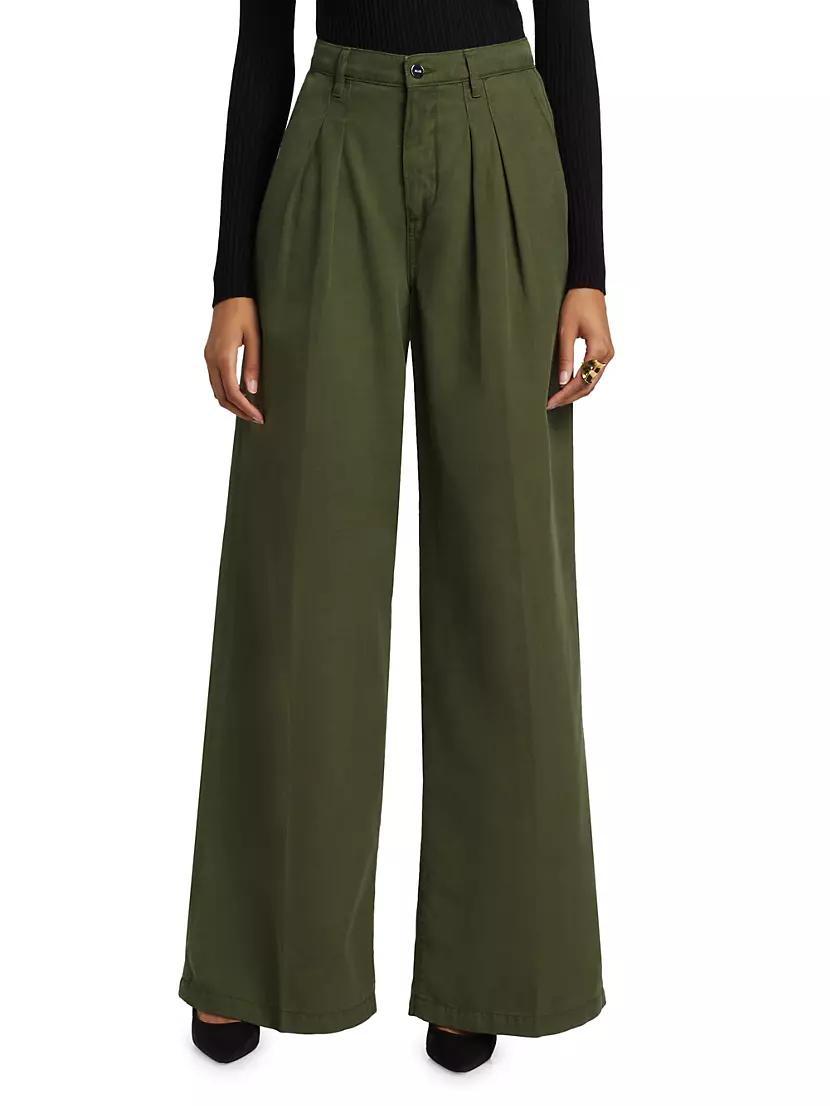 Aurora Pleated Wide-Leg Trousers Product Image