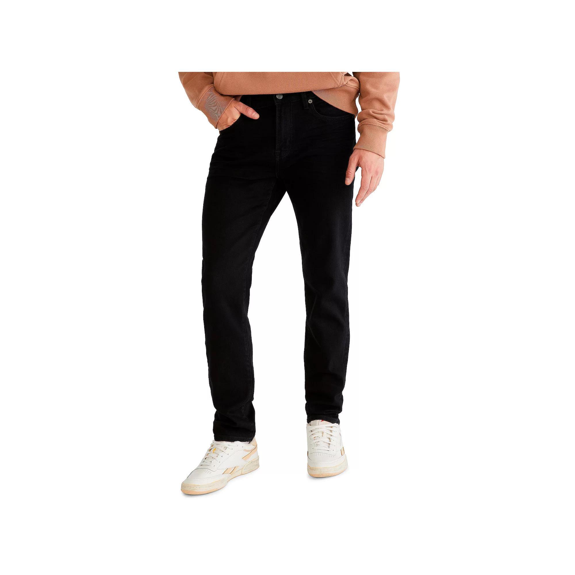 Men's Aeropostale Slim Cut Premium Eco Air Jeans, Size: 36X30, Black Wash Product Image