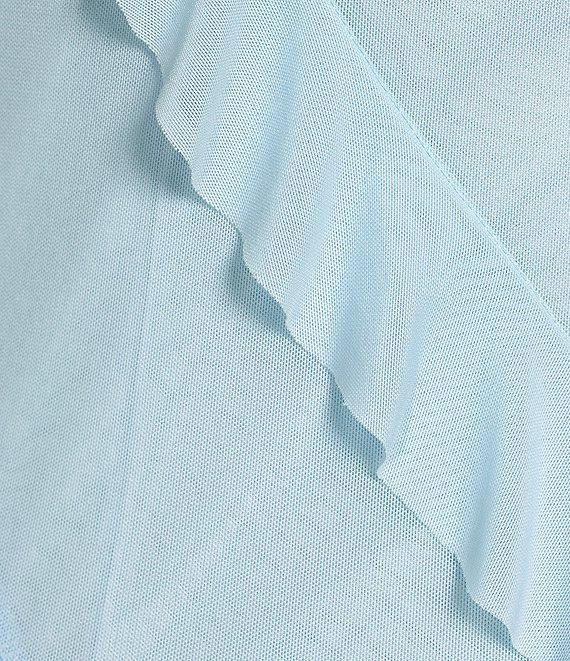 Evolutionary Sleeveless Bias All Over Ruffle Dress Product Image