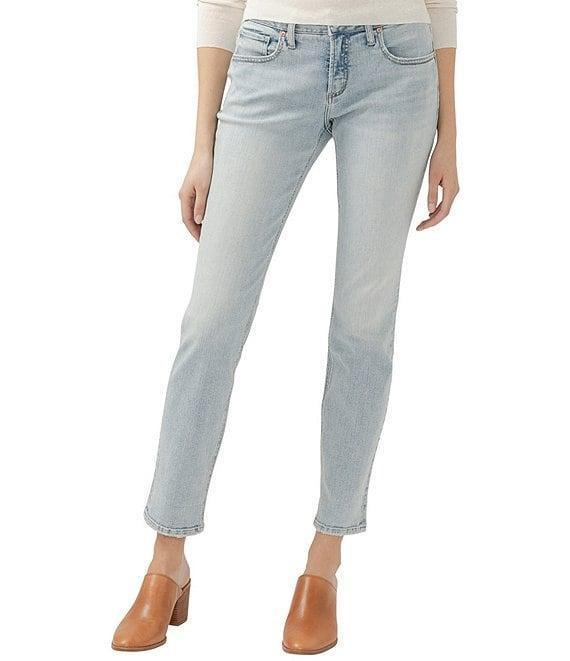 Silver Jeans Co. Mid Rise Slim Leg Boyfriend Jeans Product Image