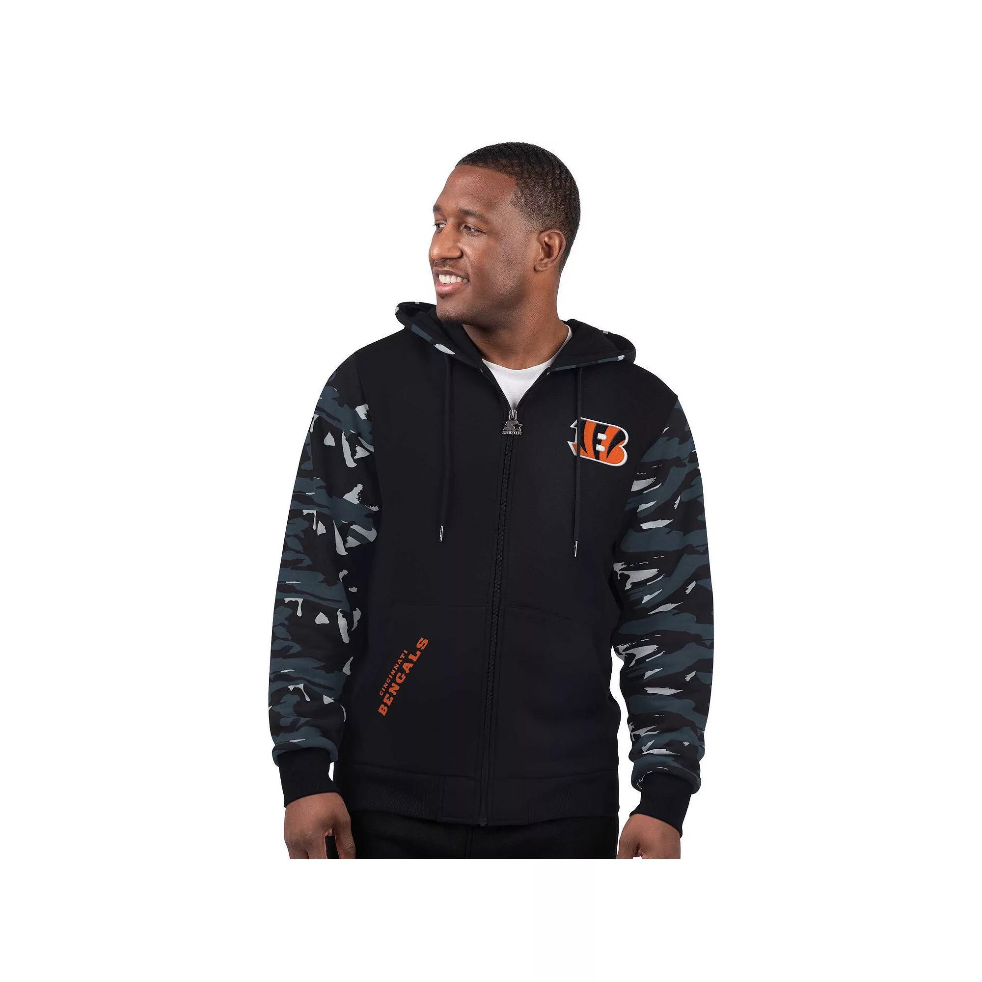 Men's Starter Navy New England Patriots Thursday Night Gridiron Vintage Logo Full-Zip Hoodie, Size: Small, Blue Product Image